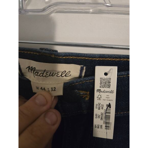 NWT Madewell athletic slim jeans size 44x32 mens blue - Picture 3 of 3